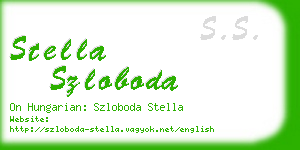 stella szloboda business card